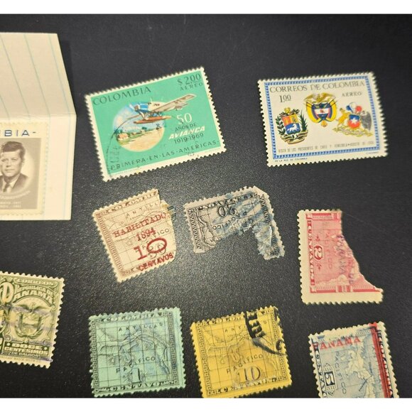 Vintage Colombia Postage Stamp Collection International Collectables LI3048 - Picture 4 of 6